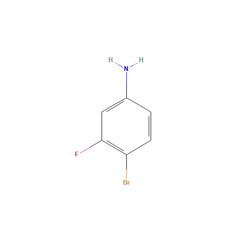 4-Bromo-3-fluoroaniline (CAS: 656-65-5) - Chemical Structure and Molecular Formula 