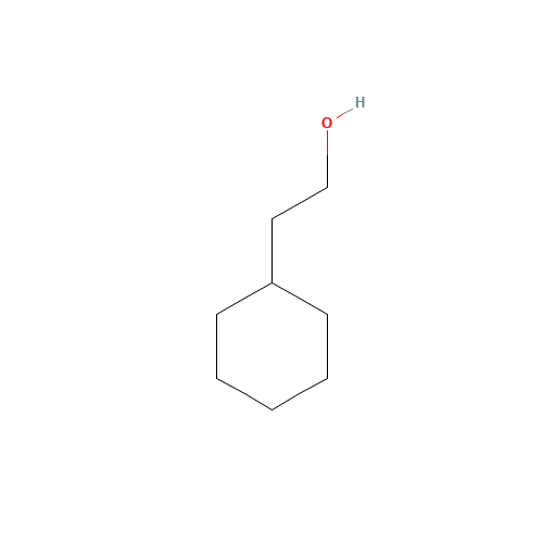 2-Cyclohexylethanol (CAS: 4442-79-9) - Chemical Structure and Molecular Formula 