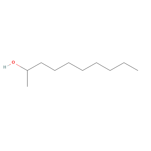 2-DECANOL (CAS: 1120-06-5) - Chemical Structure and Molecular Formula 