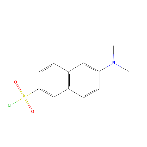 2-DIMETHYLAMINONAPHTHALENE-6-SULFONYL CHLORIDE (CAS: 60151-27-1) - Chemical Structure and Molecular Formula 