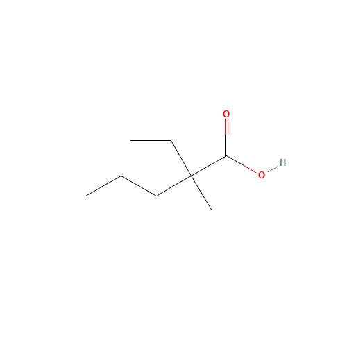 2-ETHYL-2-METHYLPENTANOIC ACID (CAS: 5343-52-2) - Chemical Structure and Molecular Formula 