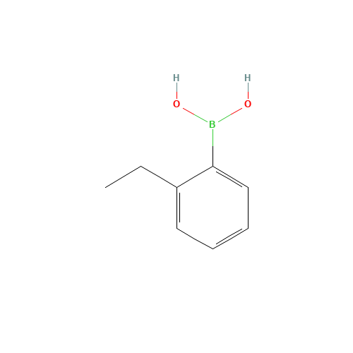 2-ETHYLPHENYLBORONIC ACID (CAS: 90002-36-1) - Chemical Structure and Molecular Formula 