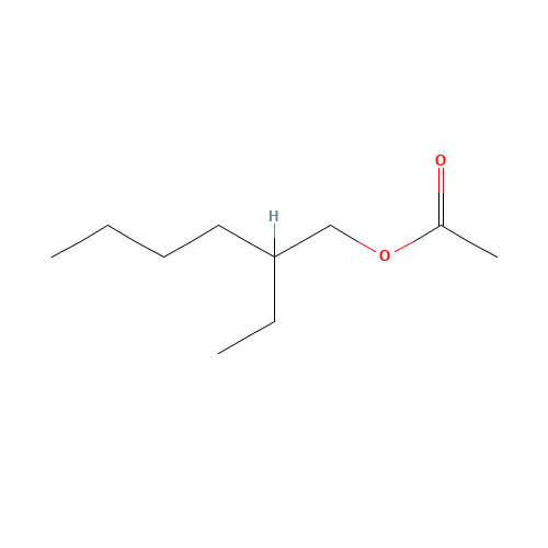 2-Ethylhexyl acetate (CAS: 103-09-3) - Chemical Structure and Molecular Formula 