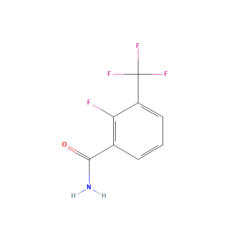 2-FLUORO-3-(TRIFLUOROMETHYL)BENZAMIDE (CAS: 207853-60-9) - Chemical Structure and Molecular Formula 