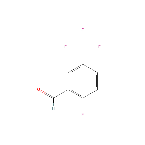 2-FLUORO-5-(TRIFLUOROMETHYL)BENZALDEHYDE (CAS: 146137-78-2) - Chemical Structure and Molecular Formula 