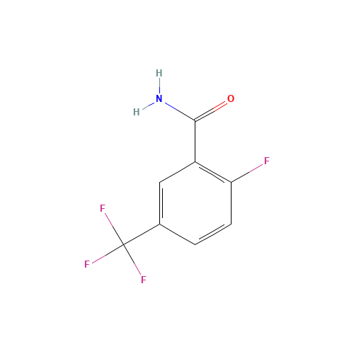 2-FLUORO-5-(TRIFLUOROMETHYL)BENZAMIDE (CAS: 207919-05-9) - Chemical Structure and Molecular Formula 