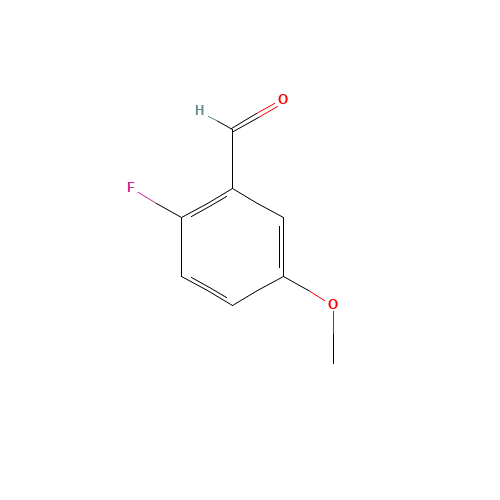 2-FLUORO-5-METHOXYBENZALDEHYDE (CAS: 105728-90-3) - Chemical Structure and Molecular Formula 