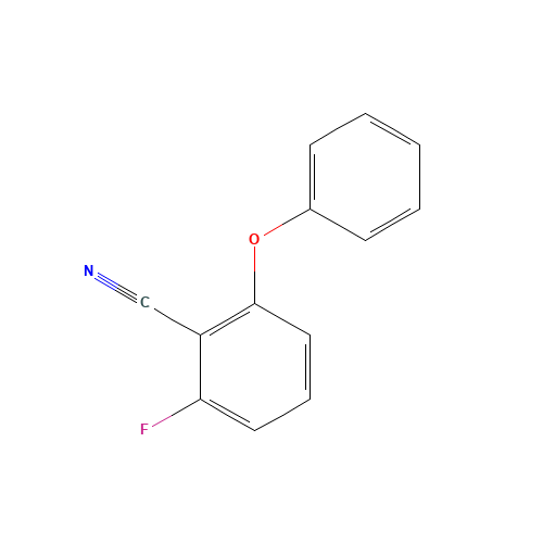 2-FLUORO-6-PHENOXYBENZONITRILE (CAS: 175204-06-5) - Chemical Structure and Molecular Formula 