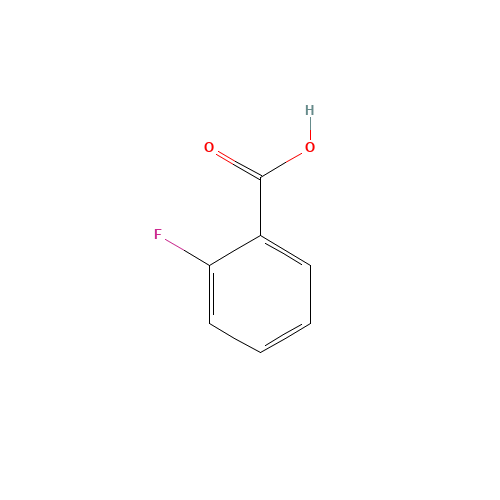 2-Fluorobenzoic acid (CAS: 445-29-4) - Chemical Structure and Molecular Formula 