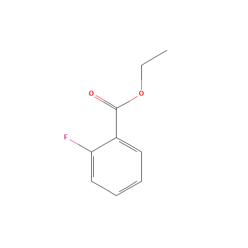 ETHYL 2-FLUOROBENZOATE (CAS: 443-26-5) - Chemical Structure and Molecular Formula 