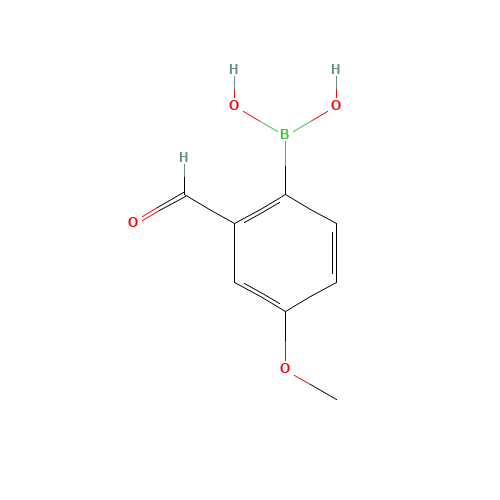 4-Methoxy-2-formylphenylboronic acid (CAS: 139962-95-1) - Chemical Structure and Molecular Formula 
