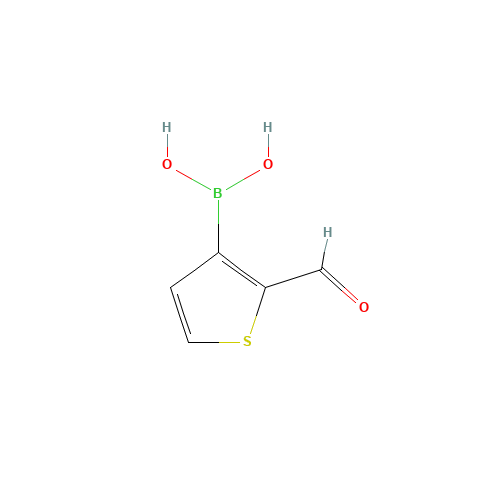 2-Formylthiophene-3-boronic acid (CAS: 4347-31-3) - Chemical Structure and Molecular Formula 