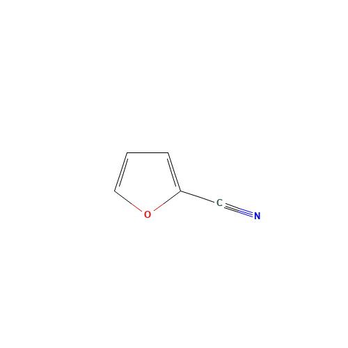 2-Furonitrile (CAS: 617-90-3) - Chemical Structure and Molecular Formula 