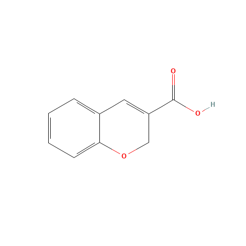 2H-CHROMENE-3-CARBOXYLIC ACID (CAS: 22649-28-1) - Chemical Structure and Molecular Formula 