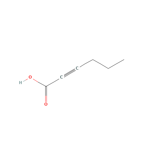 2-HEXYNOIC ACID (CAS: 764-33-0) - Chemical Structure and Molecular Formula 