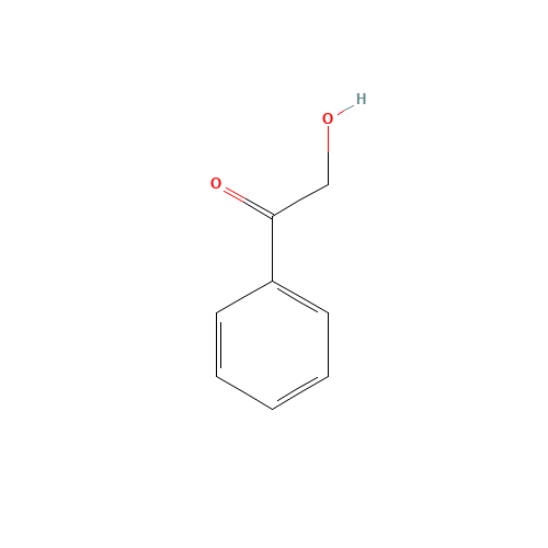 2-HYDROXYACETOPHENONE (CAS: 582-24-1) - Chemical Structure and Molecular Formula 