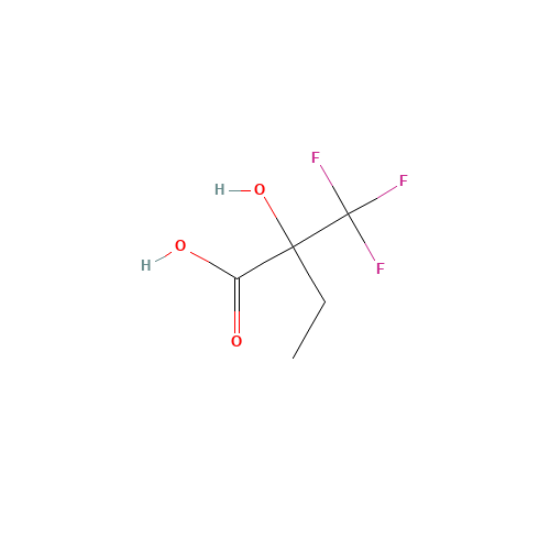 2-HYDROXY-2-(TRIFLUOROMETHYL)BUTYRIC ACID (CAS: 114645-35-1) - Chemical Structure and Molecular Formula 