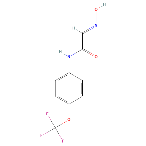 2-ISONITROSO-4'-(TRIFLUOROMETHOXY)ACETANILIDE 97 (CAS: 175205-25-1) - Chemical Structure and Molecular Formula 