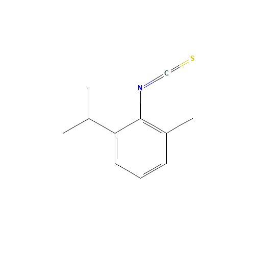 2-ISOPROPYL-6-METHYLPHENYL ISOTHIOCYANATE (CAS: 306935-86-4) - Chemical Structure and Molecular Formula 