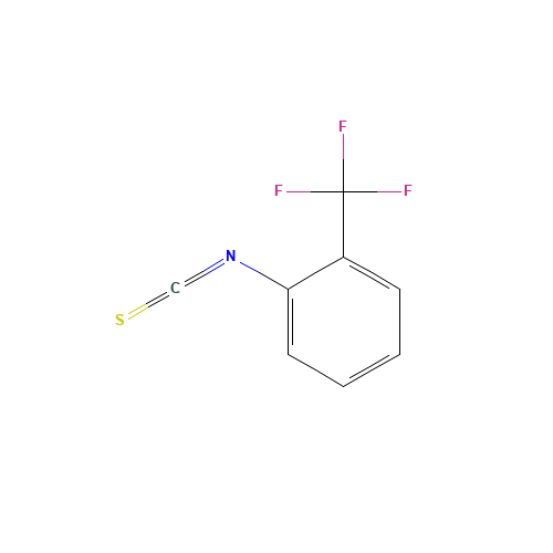 2-(TRIFLUOROMETHYL)PHENYL ISOTHIOCYANATE (CAS: 1743-86-8) - Chemical Structure and Molecular Formula 