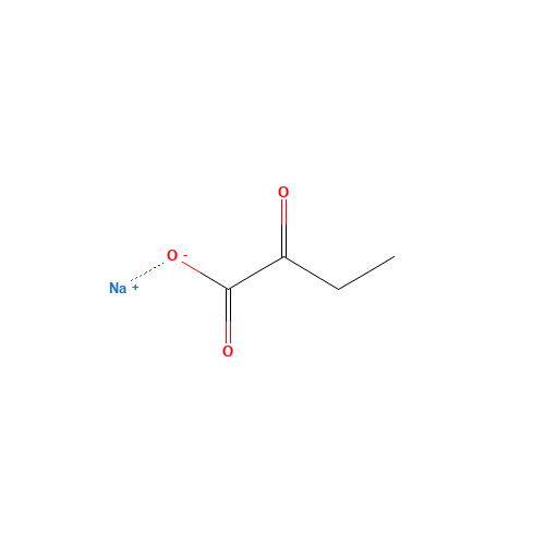 ALPHA-KETOBUTYRIC ACID SODIUM SALT (CAS: 2013-26-5) - Chemical Structure and Molecular Formula 