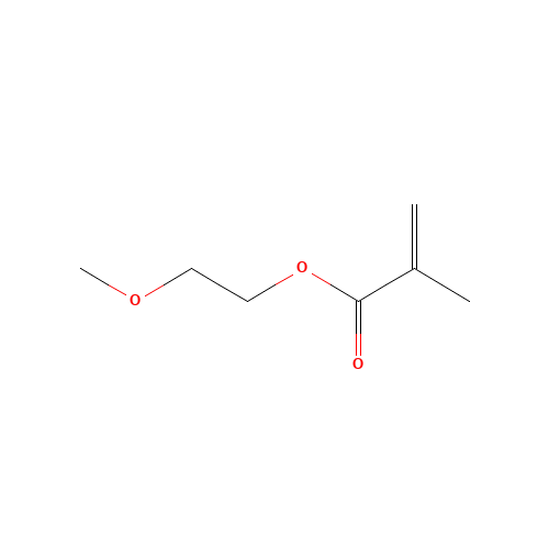 2-Methoxyethyl methacrylate (CAS: 6976-93-8) - Chemical Structure and Molecular Formula 