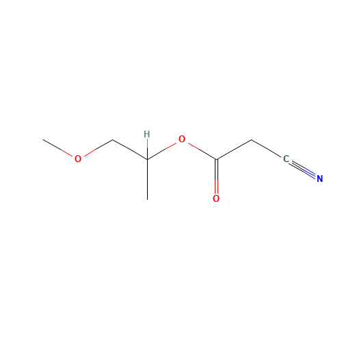 2-METHOXYISOPROPYL CYANOACETATE (CAS: 32804-79-8) - Chemical Structure and Molecular Formula 