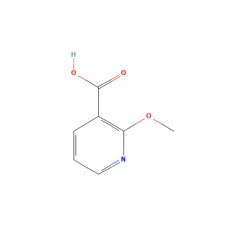 2-Methoxynicotinic acid (CAS: 16498-81-0) - Chemical Structure and Molecular Formula 