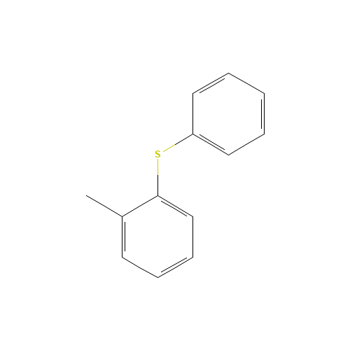 2-METHYL DIPHENYL SULFIDE (CAS: 13963-35-4) - Chemical Structure and Molecular Formula 