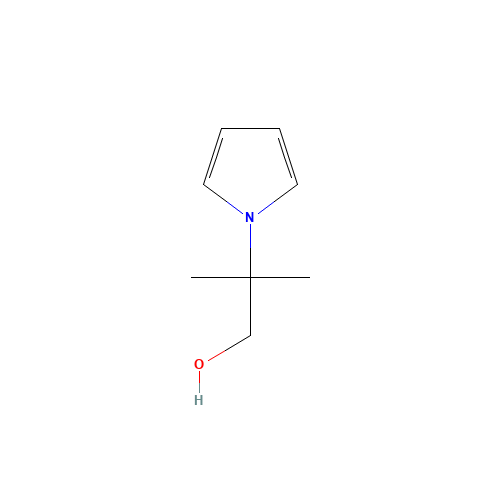 2-METHYL-2-(1H-PYRROL-1-YL)PROPAN-1-OL (CAS: 499771-22-1) - Chemical Structure and Molecular Formula 