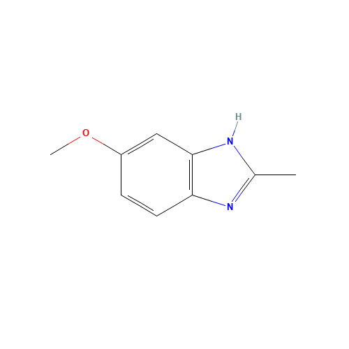 2-METHYL-5-METHOXYBENZIMIDAZOLE (CAS: 4887-81-4) - Chemical Structure and Molecular Formula 