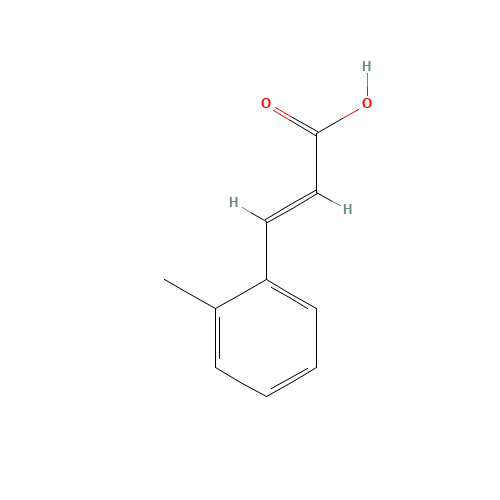 2-Methylcinnamic acid (CAS: 2373-76-4) - Chemical Structure and Molecular Formula 