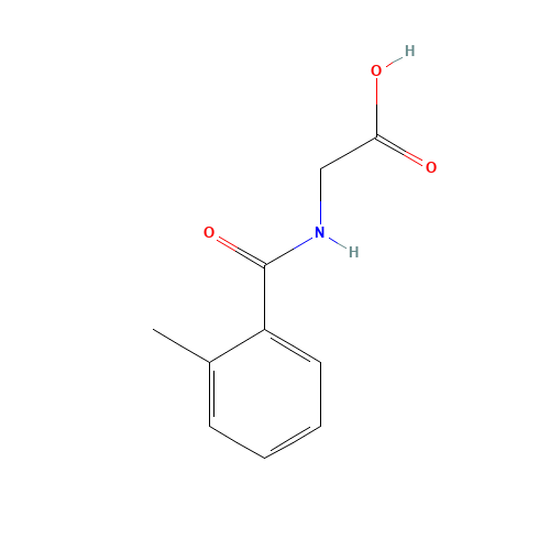 2-METHYLHIPPURIC ACID (CAS: 42013-20-7) - Chemical Structure and Molecular Formula 
