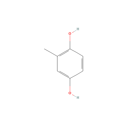 2-Methylhydroquinone (CAS: 95-71-6) - Chemical Structure and Molecular Formula 