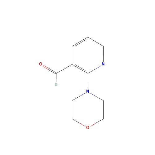 2-MORPHOLINONICOTINALDEHYDE (CAS: 465514-09-4) - Chemical Structure and Molecular Formula 