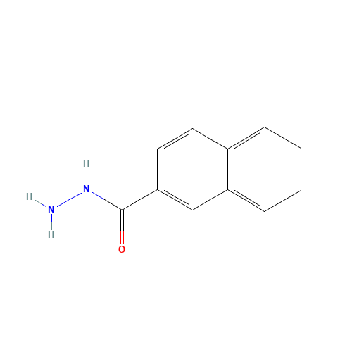 2-NAPHTHHYDRAZIDE (CAS: 39627-84-4) - Chemical Structure and Molecular Formula 
