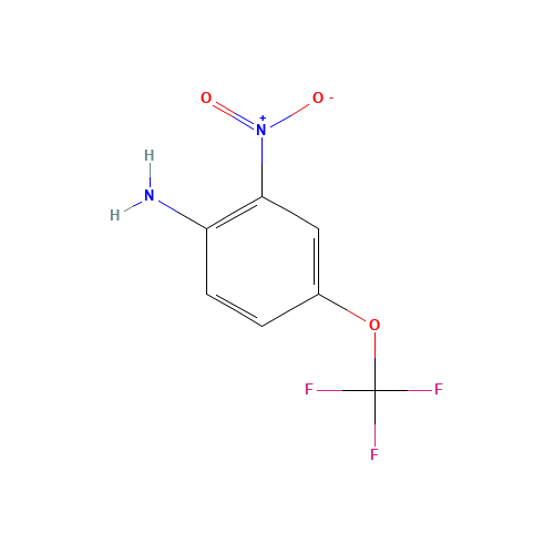 2-Nitro-4-(trifluoromethoxy)aniline (CAS: 2267-23-4) - Chemical Structure and Molecular Formula 