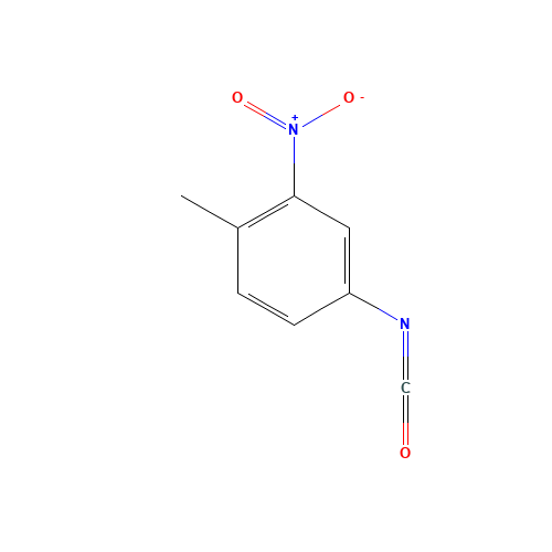 4-METHYL-3-NITROPHENYL ISOCYANATE (CAS: 13471-69-7) - Chemical Structure and Molecular Formula 
