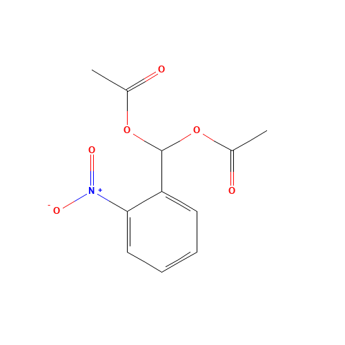 2-nitrobenzylidene di(acetate) (CAS: 6345-63-7) - Chemical Structure and Molecular Formula 