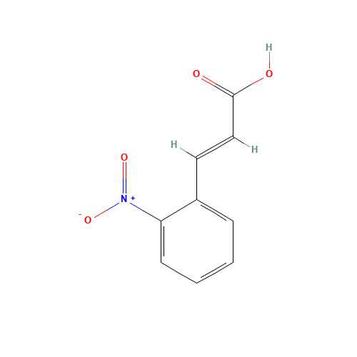2-Nitrocinnamic acid (CAS: 612-41-9) - Chemical Structure and Molecular Formula 