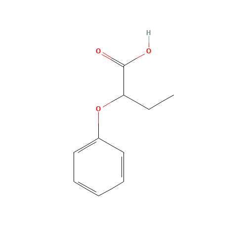 2-Phenoxybutyric acid (CAS: 13794-14-4) - Chemical Structure and Molecular Formula 