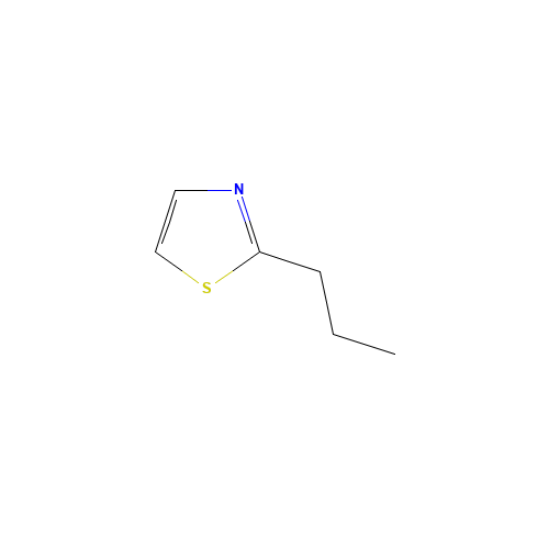 2-N-PROPYLTHIAZOLE (CAS: 17626-75-4) - Chemical Structure and Molecular Formula 