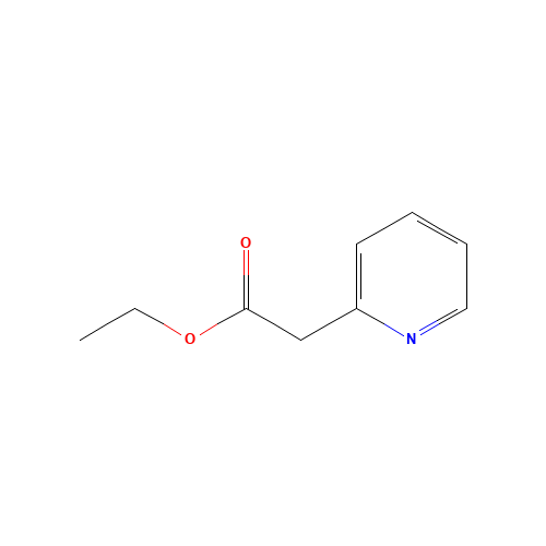 Ethyl 2-pyridylacetate (CAS: 2739-98-2) - Chemical Structure and Molecular Formula 