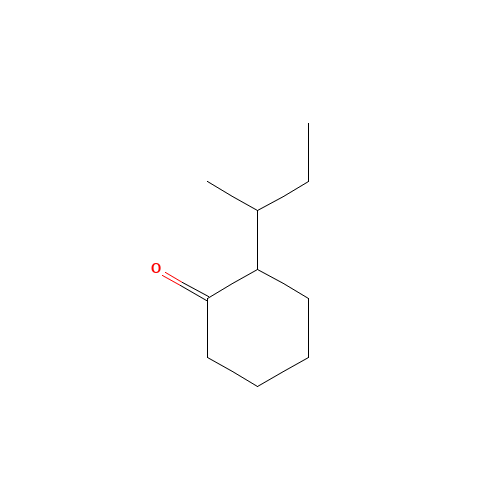 2-SEC-BUTYLCYCLOHEXANONE (CAS: 14765-30-1) - Chemical Structure and Molecular Formula 