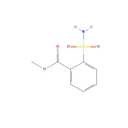 2-Carbomethoxybenzenesulfonamide (CAS: 57683-71-3) - Chemical Structure and Molecular Formula 