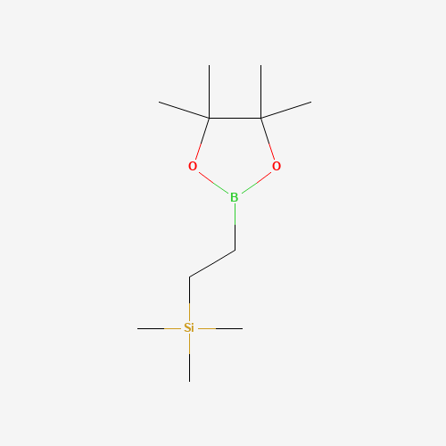 2-TRIMETHYLSILYL-1-ETHYLBORONIC ACID PINACOL ESTER (CAS: 165904-20-1) - Chemical Structure and Molecular Formula 