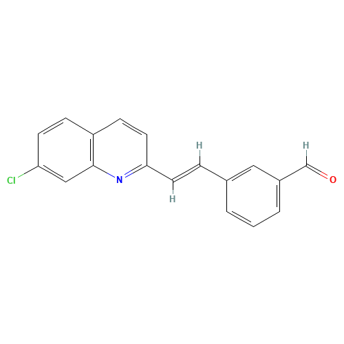 3-(2-(7-CHLOROQUINOLINE-2-YL)-(E)-VINYL)BENZALDEHYDE (CAS: 120578-03-2) - Related Chemical Product