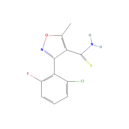 3-(2-CHLORO-6-FLUOROPHENYL)-5-METHYLISOXAZOLE-4-THIOCARBOXAMIDE (CAS: 175204-42-9) - Related Chemical Product