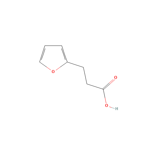 3-(2-FURYL)PROPANOIC ACID (CAS: 935-13-7) - Chemical Structure and Molecular Formula 