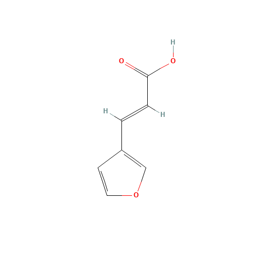 3-(3-FURYL)ACRYLIC ACID (CAS: 39244-10-5) - Chemical Structure and Molecular Formula 